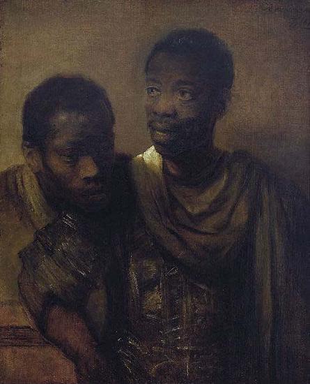 Rembrandt Peale Two young Africans. Sweden oil painting art